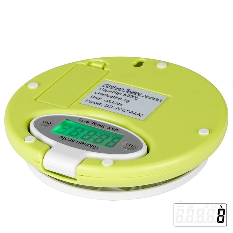 Practical 5KG 1g LCD Display Electronic Kitchen Scale Digital Scale Electronic Kitchen Food Diet Postal Scale Weight Tool - Image 2