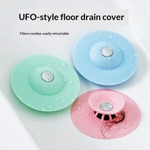 Kitchen Push-Button Silicone Strainer Tray