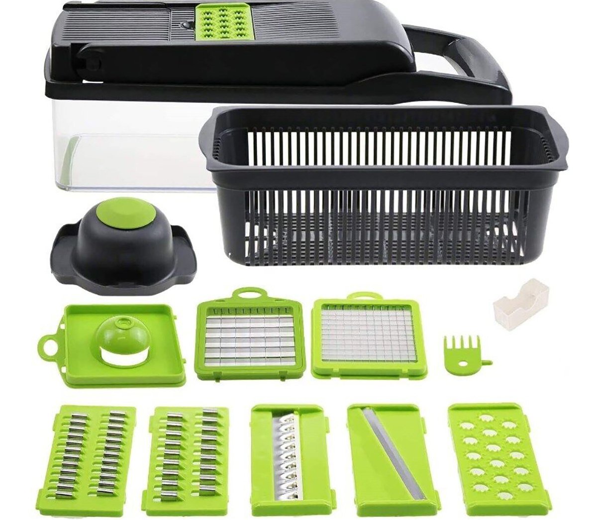 16 In 1 Vegetable Chopper, Salad Fruit Vegetable Food Chopper Slicer Peeler - Image 3